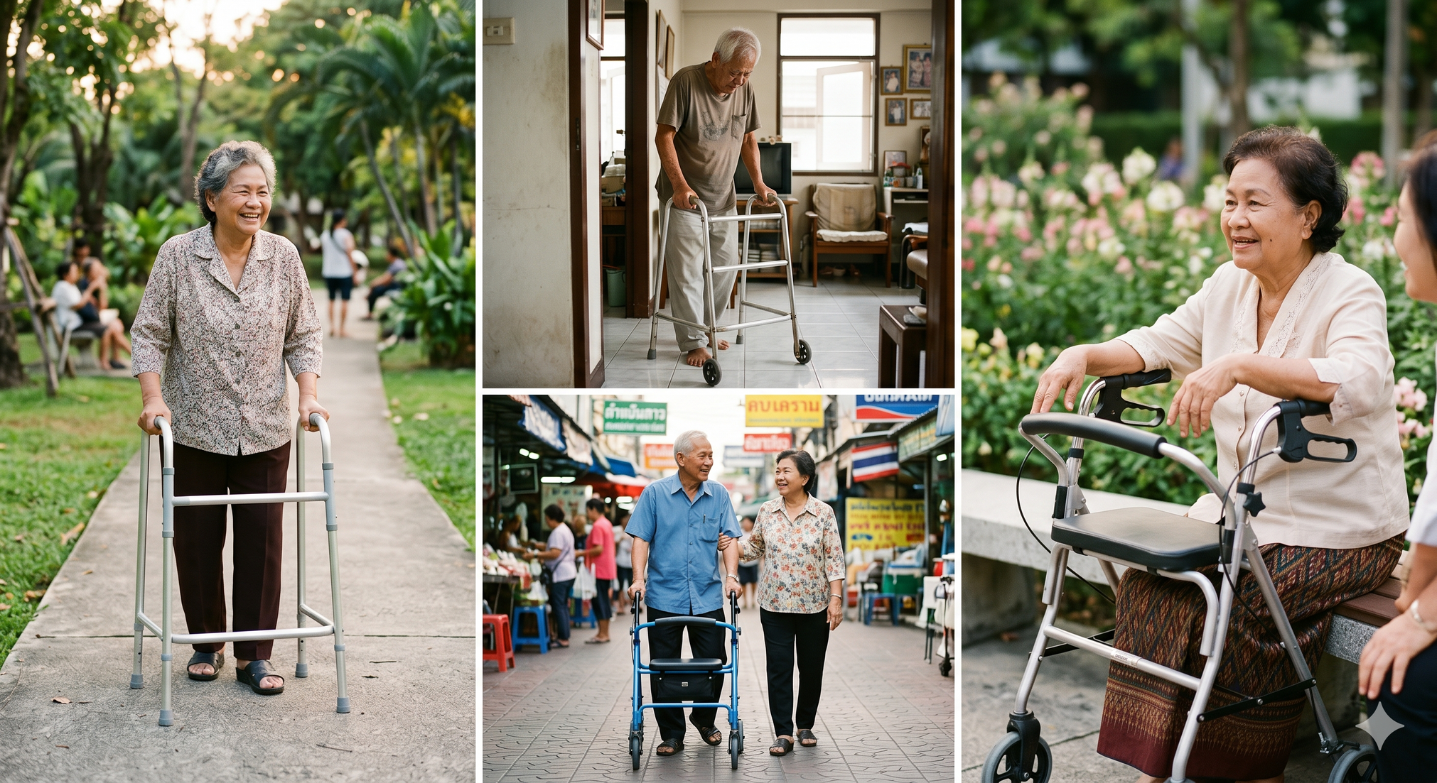 วอล์คเกอร์ผู้สูงอายุ (Walker) อุปกรณ์ช่วยเดิน เพิ่มความมั่นใจในทุกก้าว